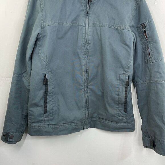 Prana Jacket Men's Small Bronson Quilted Lined Full Zip Blue size Medium - Picture 3 of 15